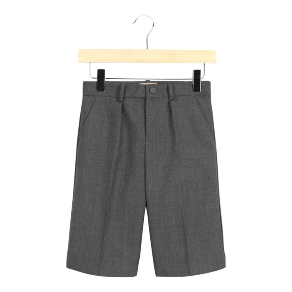 Gucci Wool Pleated Shorts Grey Boys